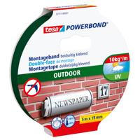 tesa OUTDOOR 55751-00001-03 Montagetape tesa Powerbond Zwart (l x b) 5 m x 19 mm 1 stuk(s) - thumbnail