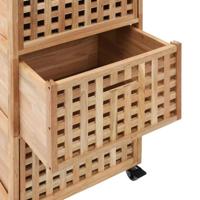 Badkamerkastje 41x41x91 cm massief walnotenhout - thumbnail