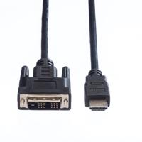 VALUE Monitorkabel DVI (18+1) / HDMI M/M, zwart, 1,5 m - thumbnail