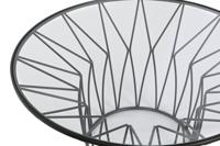 Hoofdtafel Home ESPRIT Metaal Kristal 85 x 85 x 39 cm - thumbnail