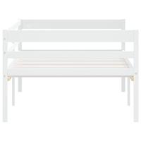 Bedframe massief grenenhout wit 90x200 cm - thumbnail