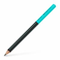 Faber Castell Grafietpotlood Jumbo Grip - Zwart/Turquoise - thumbnail
