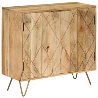 Dressoir 80x30x75 cm massief mangohout - thumbnail