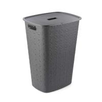 Curver Softex wasbox met deksel 56 liter antraciet - thumbnail
