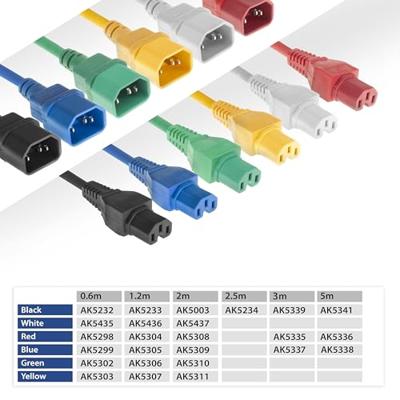 ACT Netsnoer C14 - C15 zwart 3 m ACT Netsnoer C14 - C15 zwart 3 m