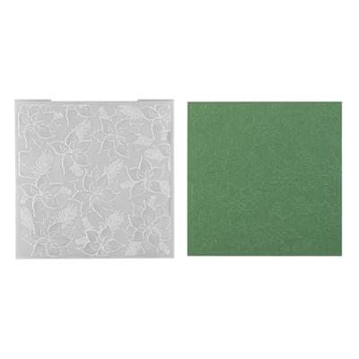 Nellie's Choice • 3d embossing folder achtergrond kerstster 15x15cm