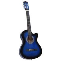 VidaXL Gitaar cutaway met 6 snaren western klassiek 38" getint blauw - thumbnail
