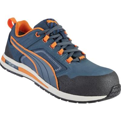 Puma Veiligheidsschoen | maat 42 blauw/oranje | S3 HRO SRC EN ISO 20345 | leer | 1 stuk - 64.310.0-42 64.310.0-42