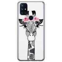 OnePlus Nord N10 5G siliconen telefoonhoesje - Giraffe - thumbnail