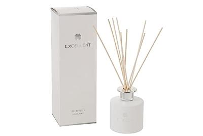 J-Line geurolie + stokjes Excellent - Golden Honey - glas - wit