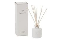 J-Line geurolie + stokjes Excellent - Golden Honey - glas - wit - thumbnail