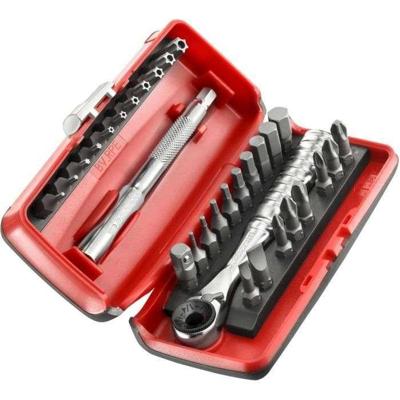 Facom Bitset 1/4" met Compacte Ratel en Bithouder - 31-delig - R.PEJ31PB