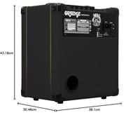 Orange Crush Bass Black 25 watt basgitaarversterker-combo - thumbnail