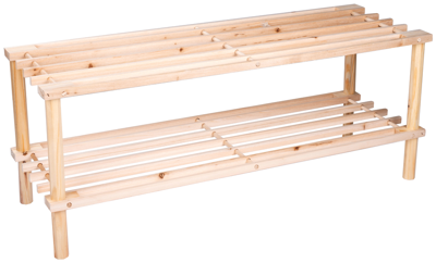 Schoenenrek 2 laags 74x26x29.5cm