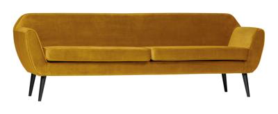 Woood Rocco 3-zitsbank - Velvet - Oker