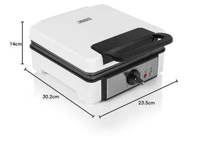 Princess 01.132397.01.001 Wafelijzer Met handmatige temperatuursinstelling Wit Princess 01.132397.01.001 Wafelijzer Met handmatige temperatuursinstelling Wit