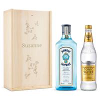 Gin-tonic pakket bedrukken - Bombay Sapphire (gegraveerd deksel) - thumbnail