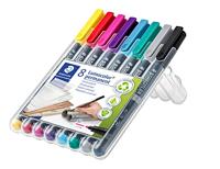 Viltstift staedtler ohp lumo m 317 perm 8 st ass - thumbnail