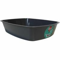 Aime kattenbak zonder rand/afgeronde randen 43 x 31 x 10 cm - willekeurige kleur - thumbnail