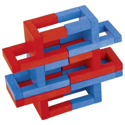 Goki balansen stapelspel met houten stoelen