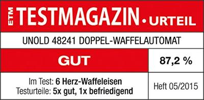 Unold 48241 Dubbel wafelijzer Met handmatige temperatuursinstelling RVS - thumbnail