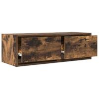 Tv-meubelen 2 st 80x31x25,5cm bewerkt hout gerookt eikenkleurig - thumbnail