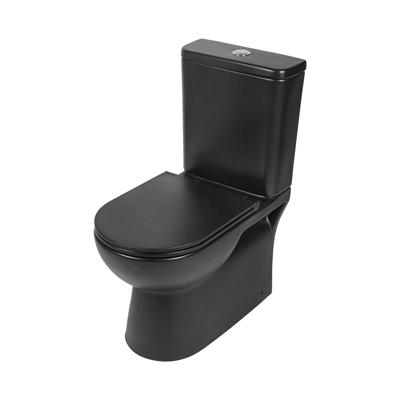 Toiletpot Differnz Staand Duoblok Rimless Mat Zwart Toiletpot Differnz Staand Duoblok Rimless Mat Zwart