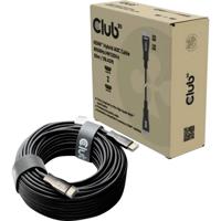 Club 3D hdmi hybride aoc kabel 8k60hz/4k120hz 30m (zwart) - thumbnail