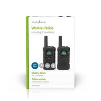 Nedis wltk0610bk walkie talkie set 2 handsets tot 6 km frequentiekanalen: 8 ptt / vox tot 3 uur koptelefoonoutput 2 headsets zwart - thumbnail
