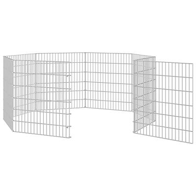 Konijnenkooi met 8 panelen 54x60 cm gegalvaniseerd ijzer Konijnenkooi met 8 panelen 54x60 cm gegalvaniseerd ijzer