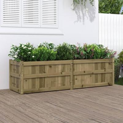 VidaXL Plantenbak 180x50x50 cm geïmpregneerd grenenhout VidaXL Plantenbak 180x50x50 cm geïmpregneerd grenenhout