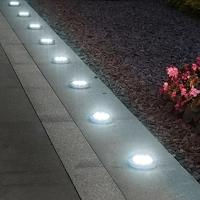 Maclean IP44 tuinschijnwerper op zonne-energie, 12 LED SMD, 4000K, Ni-MH 600 mAh, 0,7W, MCE318 - thumbnail