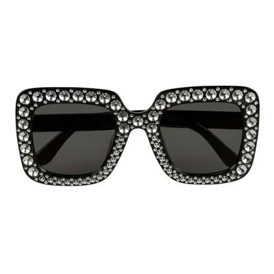 Boland Partybril bling bling zwart