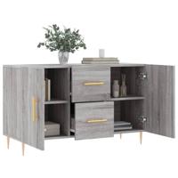 Dressoir 100x36x60 cm bewerkt hout grijs sonoma eikenkleurig - thumbnail