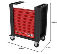 KS Tools 8107397 Werkplaatswagen Kleur (specifiek): Zwart, Rood - thumbnail