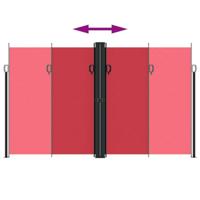 Windscherm uittrekbaar 200x1000 cm rood - thumbnail