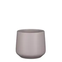 Mica Decorations Bloempot - taupe - mat - keramiek - H14|D15,5 cm - thumbnail