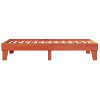 Bedframe zonder matras massief grenenhout wasbruin 90x200 cm - thumbnail