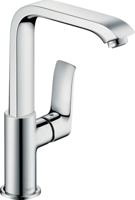 Hansgrohe Metris wastafelkraan met hoge draaibare uitloop met waste chroom 31087000 - thumbnail
