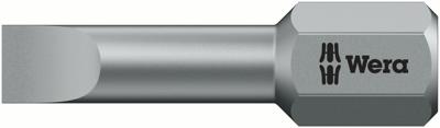 Wera 800/1 TZ Sleufschroeven Bits, 1.2 x 6.5 x 25 mm - 1 stuk(s) - 05056233001 Wera 800/1 TZ Sleufschroeven Bits, 1.2 x 6.5 x 25 mm - 1 stuk(s) - 05056233001