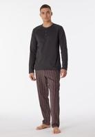 Schiesser Schiesser Pyjama Long anthracite 180274 48/S - thumbnail