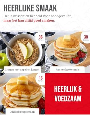 Readywise Readywise 120 porties gevriesdroogde vegetarische ontbijt maaltijden