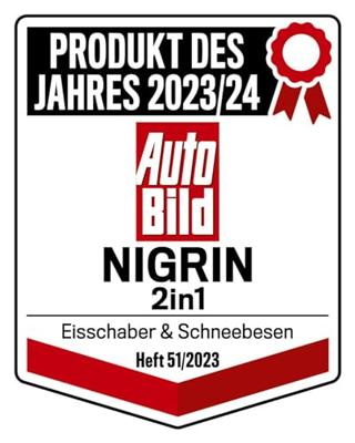 NIGRIN Kunststof IJskrabber / sneeuwbezem Softgrip