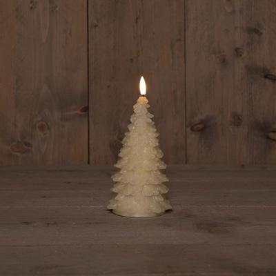 B.O.T. 3D Wick Ivory Christmas Tree Wax 9,5X20 cm - Annas collection