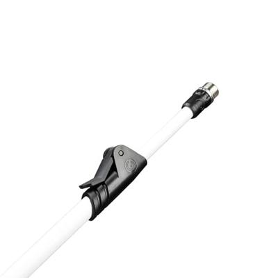 Gravity MS4322W Microfoonstatief met driepoot en telescopische hengel wit