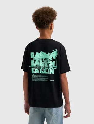 Ballin Amsterdam Paradise House T-Shirt Kids Zwart - Maat 152 - Kleur: Zwart | Soccerfanshop