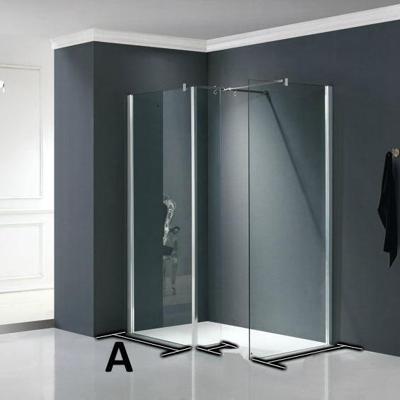 Douchewand deel A 120x200cm muurprofiel NANO coating Douchewand deel A 120x200cm muurprofiel NANO coating