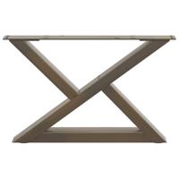 Salontafelpoten 2 st 50x(30-31,3) cm staal naturel - thumbnail