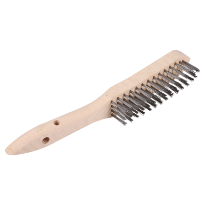 Copenhagen Pro Staalborstel | Gietstaal | 4 rijen | Houten handvat - 23.550.04