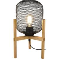 Mat Zwarte LED Tafellamp - Aluminium Tafelverlichting met E27 Fitting - thumbnail